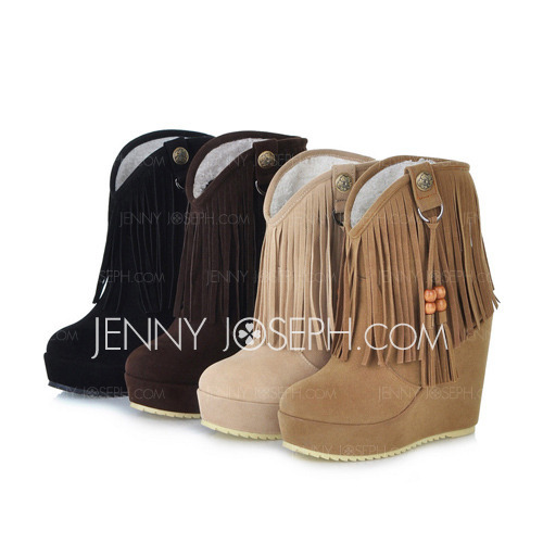 chaussure femme frange